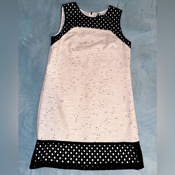 CLOSET CLOSING!!!🌳ANN TAYLOR🌳TEXTURED MINI MOD SHIFT DRESS - Picture 7 of 12